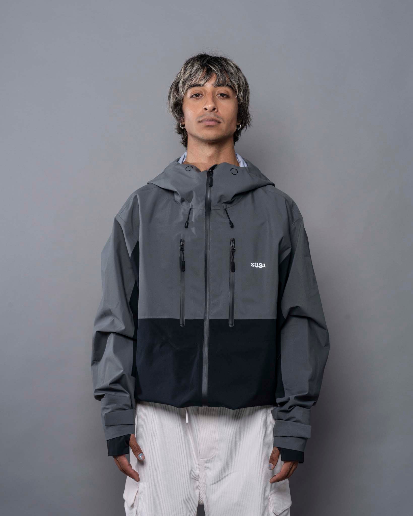 Corp 3L Jacket Dark Grey & Black – Shell Jacket | BUSI