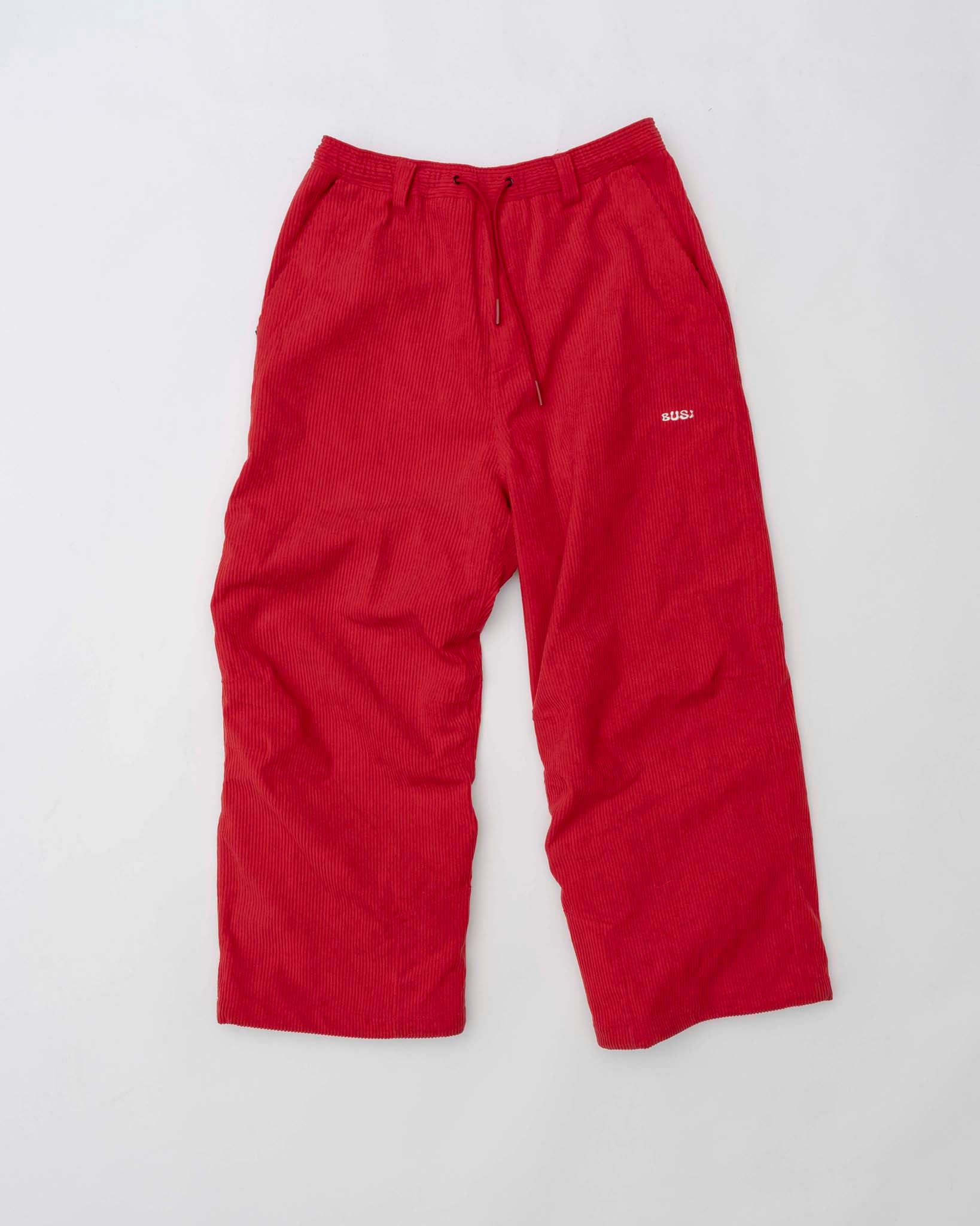 Biggie Cord Pant Red – Corduroy Ski Pants | BUSI
