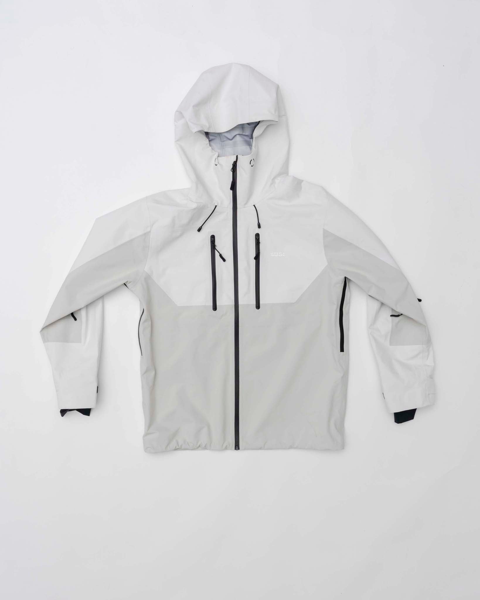 CORP 3L JACKET WHITE & LIGHT GREY