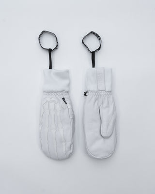 BUSI Skeleton Gloves White snowboard and ski gloves, product shot, alternate