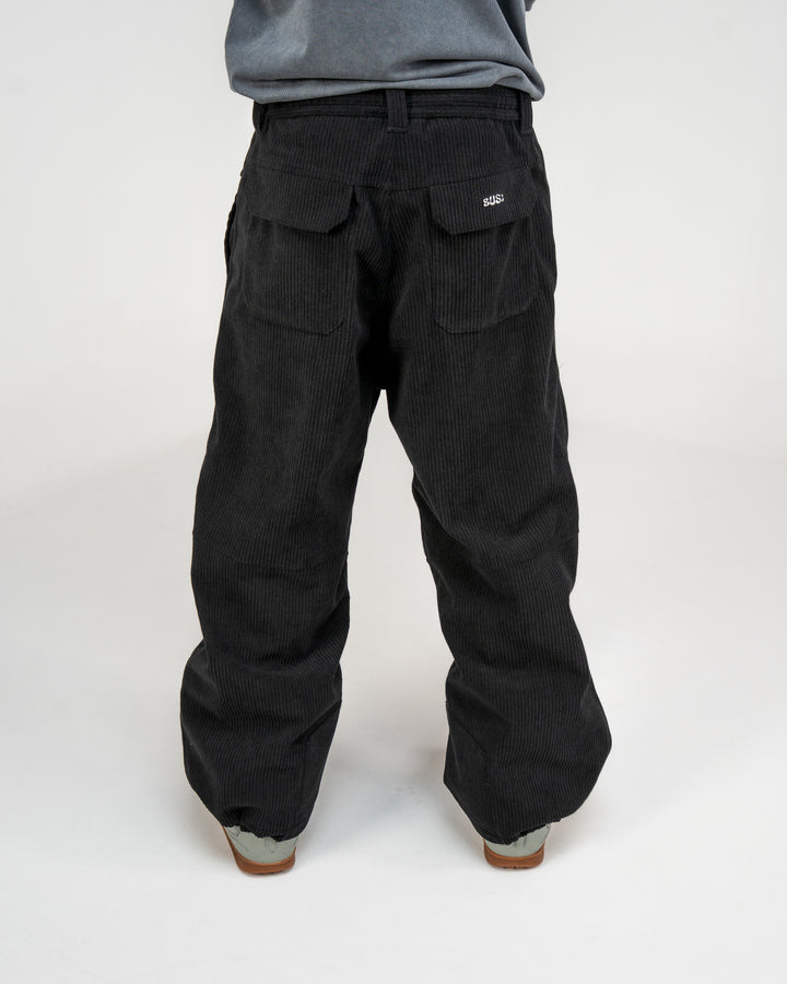 BIGGIE CORD PANT BLACK