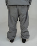 BUSI Biggie Pant Steel Grey snowboard and ski pants, back view on model