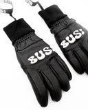 BUSI O.G Mitts Black snowboard and ski mittens, close-up